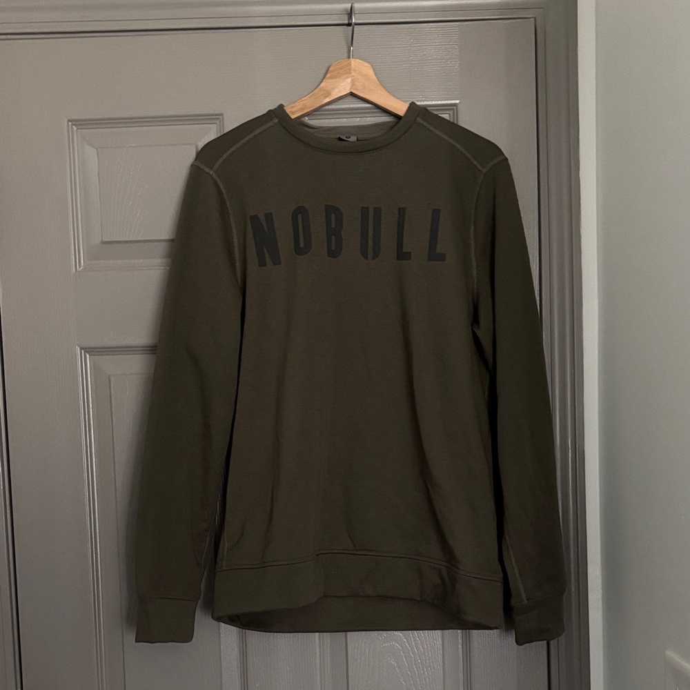 NOBULL Men's Dark Green Crewneck Sweater
